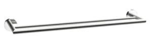 Stainless Steel / Brass Chrome Wall Mounted Round Double Towel Rail