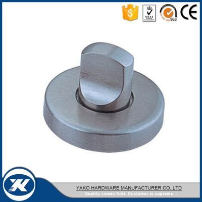 Stainless Steel Wc Glass Door Lock with Indicator Knob