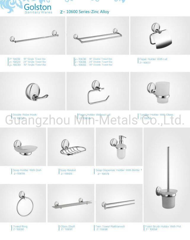 Zinc Economic Bathroom Acceossories Set Hook/Holder/Bar Sanitary Wares Z-10600