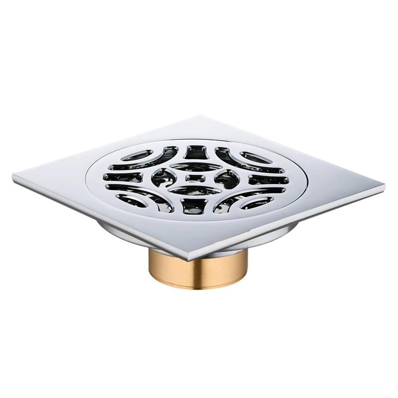 Brass Anti Odor Tile Insert Anti-Smell Floor Water Bathroom Drain