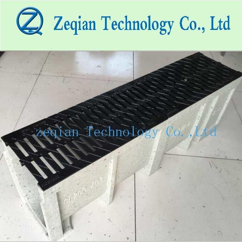 Polymer Drain Trench with Ductile Cover for Road and Industry