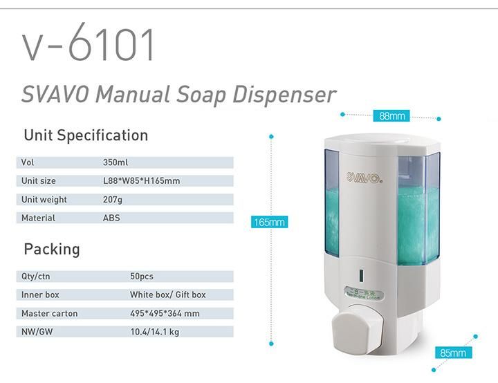 Wall Mount Soap Dispenser with Single-Tank (V-6101)