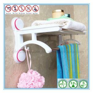 Stainless Steel Bath Towel Rack with Shower Towel Bar for Bathroom