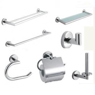Stainless Steel Toilet Bathoom Accessory 5 or 6 Set