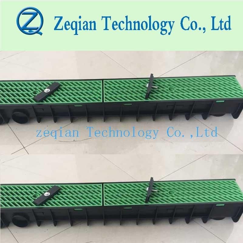 Plastic Drain Trench with Stainless Steel Grating Cover