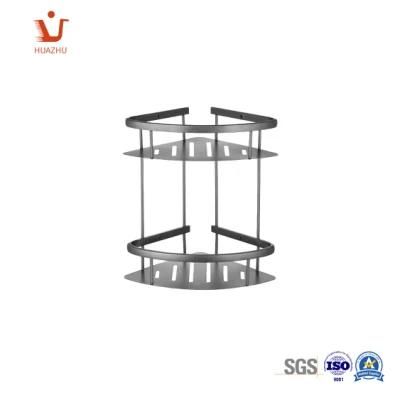 Chinese Supplier Stainless Steel Soup Basket Bathroom Rack Paper Holder Double Deck