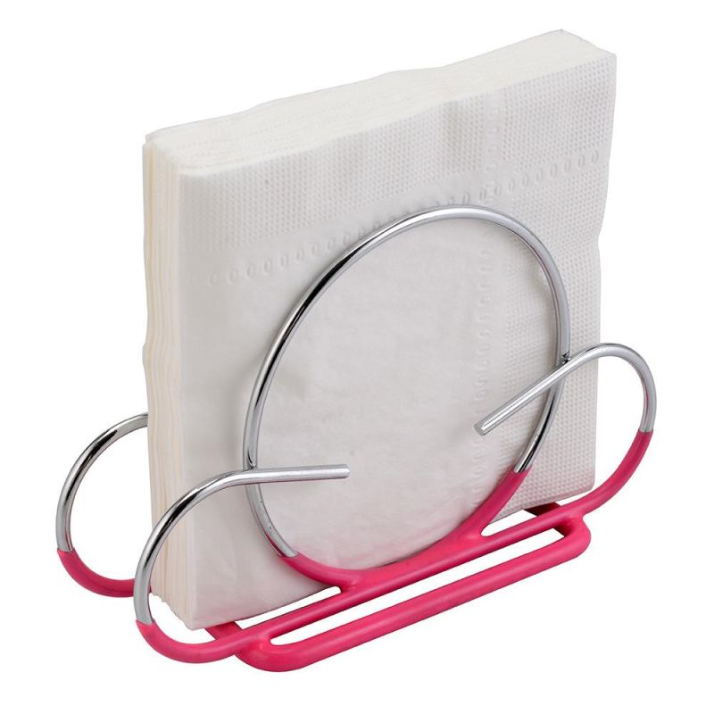 Stainless Steel Wire Collection Napkin Holder Tissue Paper Holder Rack for Countertop Table