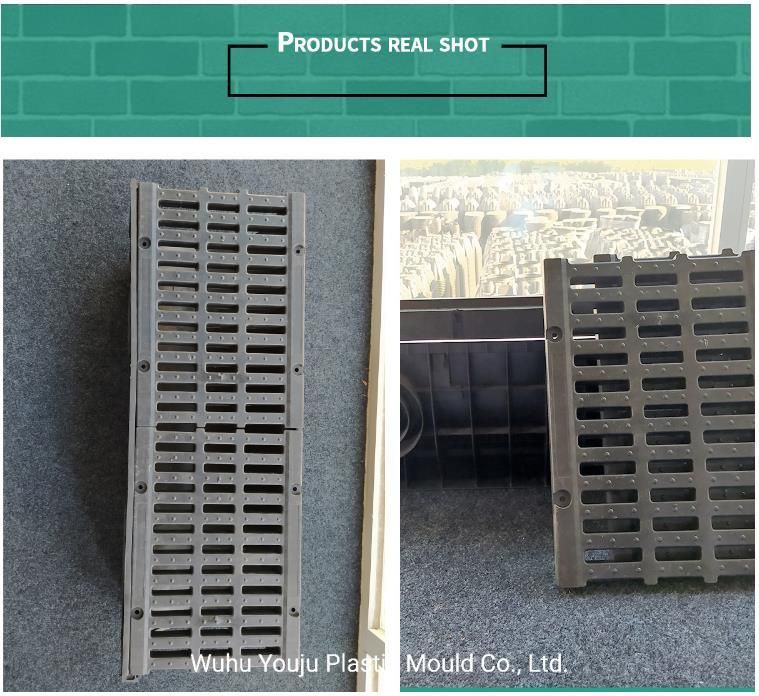 Factory Direct Sale Shuangjian Brand Plastic Drainage Channel Polypropylene Linear Drainage Ditch Board/ Gutterway Drainage Covers Grating with Grate Value