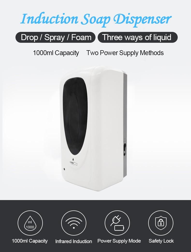 Shenzhen Factory OEM Logo Infrared Sensor Automatic Office Building Hand Sanitizer Dispenser