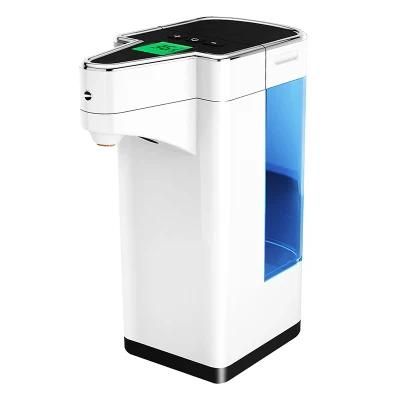 Customized Ipx4 Waterproof Temperature Measurement Function Refillable Commercial Soap Dispenser