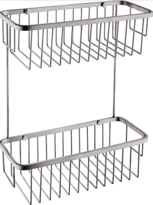 Bathroom Accessories Stainless Steel 304 Corner Basket, Bathroom Basket Polished