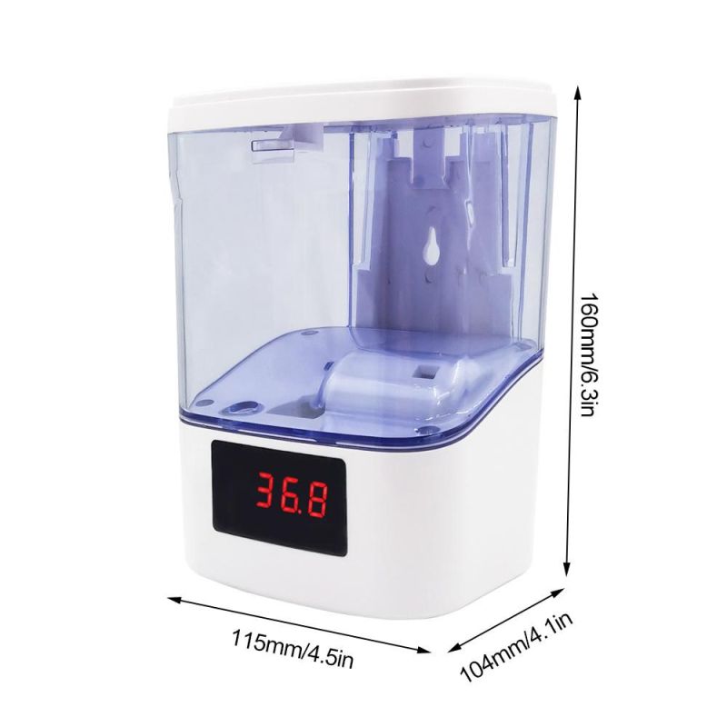 700ml K9 PRO Touchless Wall Mounted Thermometer Automatic Liquid Gel Soap Dispenser