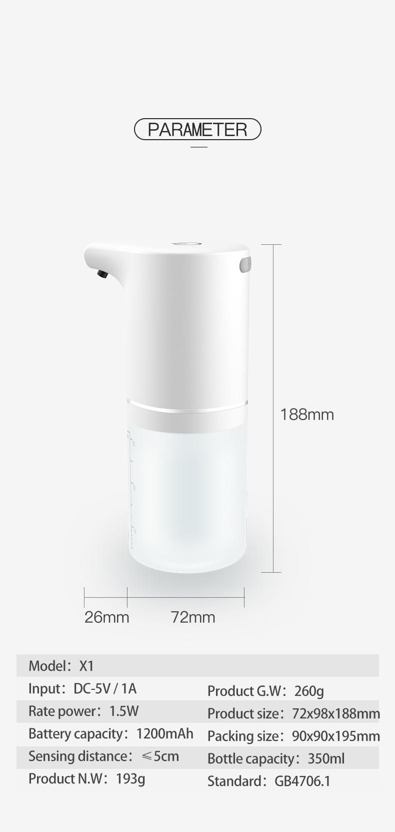 Auto Sensing Liquid Foam Soap Dispenser