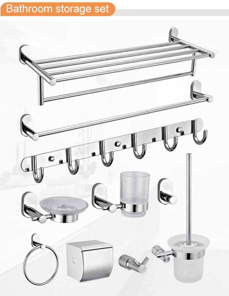 Bath Accessory Wall Mount Stainless Steel Bathroom Towel Rack