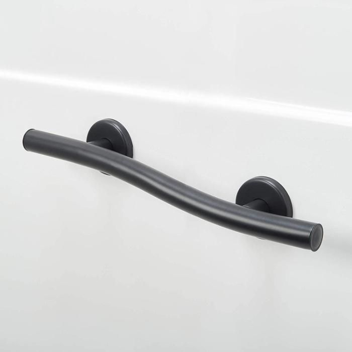 Bathroom Grab Bar Handle Matte Black Stainless Steel Bath Balance Bar