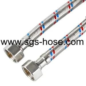 Stainless Steel Mixed Braided Cold and Hot Tap Intake Pipe