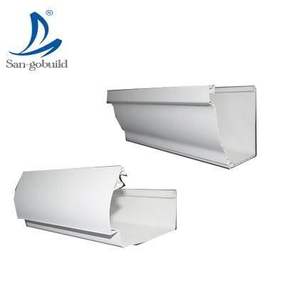 Building Material Long Lasting K Style Rain Gutter Ghana PVC Pipes