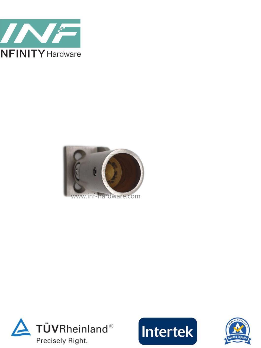 Brass Tube to Wall Mounted Shower Connector for Glass Fitting with Movable Function and Wall Mount Plate