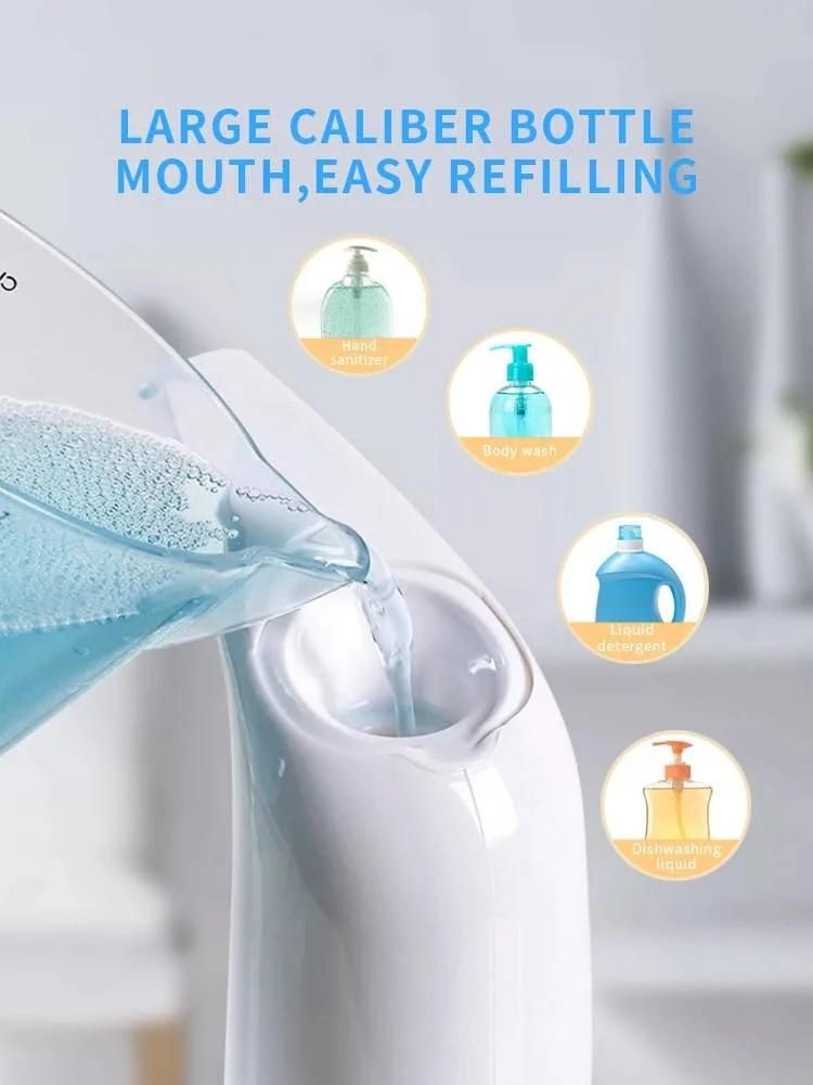 Battery Operated Drop Foaming Hand Sanitizer Dispenser Table Stand