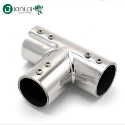 Bathroom Pipe Hardware Stainless Steel Corner Fitting Three Ways Connector