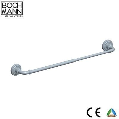 USA Style Metal Bathroom Hardware Adjustable Length Single Towel Bar