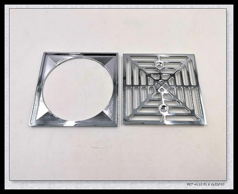 Zinc Alloy Polished Chrome Round Shower Drain