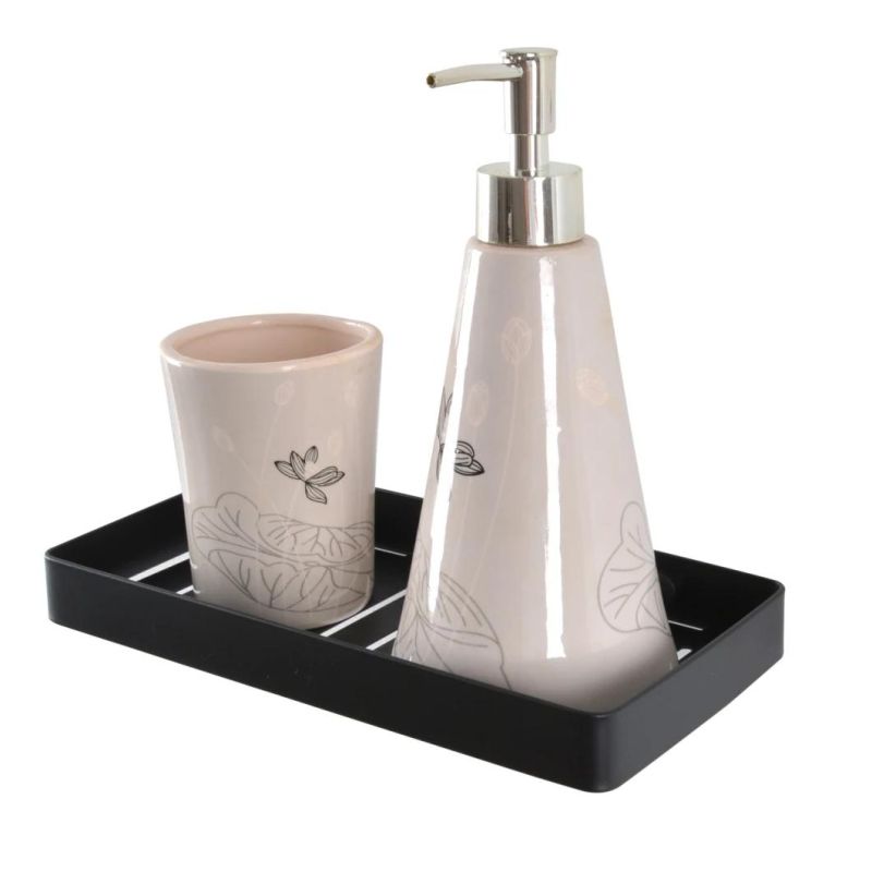 304 Stainless Steel Soap Dish for Bathroom Black&Chrome Shower Corner Shelf