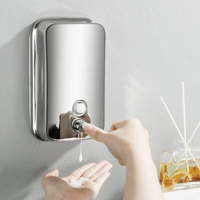 Stainless Steel Commercial Wall Mounted Soap Dispenser Pump Manual Foam Soap Dispenser