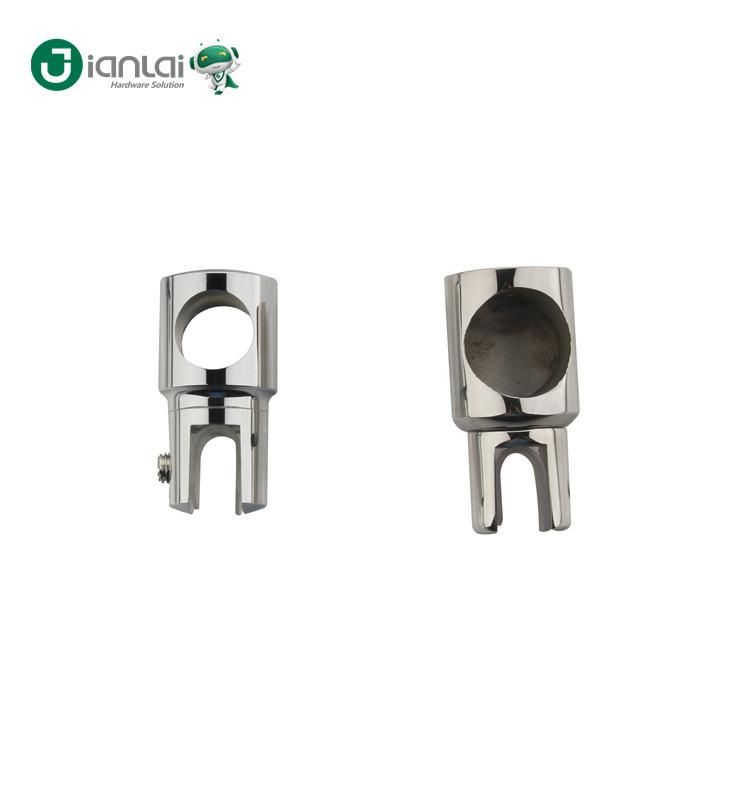 Finish Brass Glass Clamp for Shower Door Support Bar