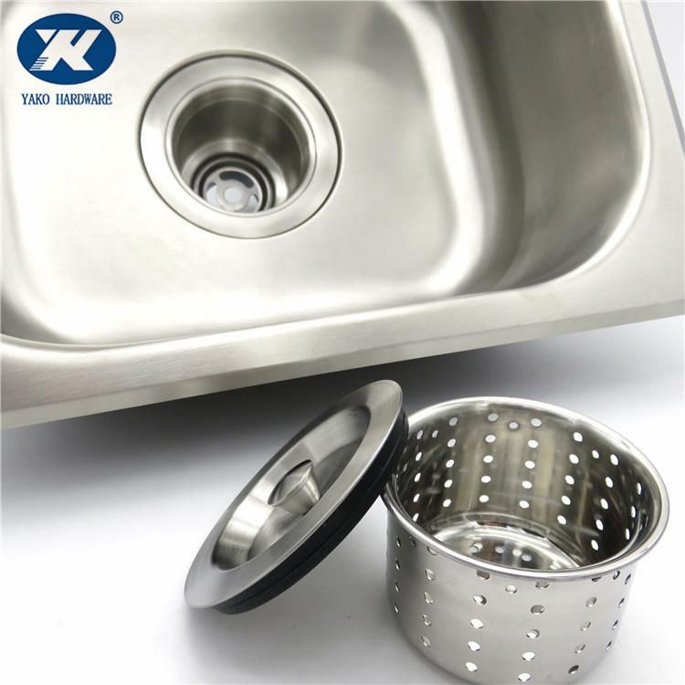Stainless Steel Sink Waste Strainer with Basket for Kitchen Basin Leach Basket Plug Stopper