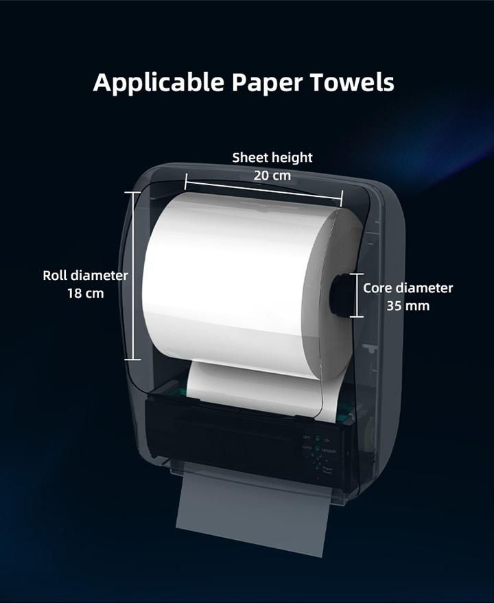 Svavo Sensor Infrared Paper Towel Dispenser Auto Cut Hand Paper Holder for School