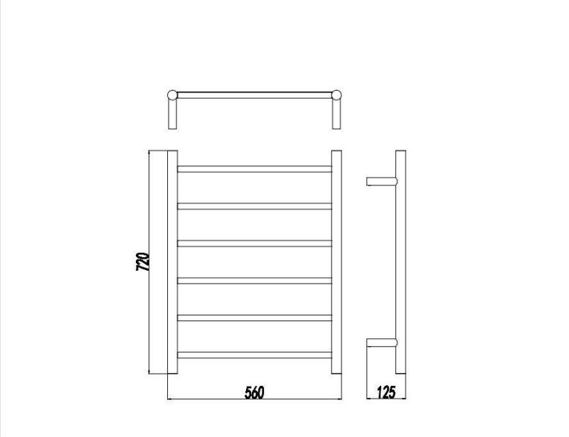 Bedier Heat Towel Rack, Polished Stainless Steel Electric Towel Warmer, Wall-Mounted for Bathroom, Electric Towel Shelf, Heat Towel Rail