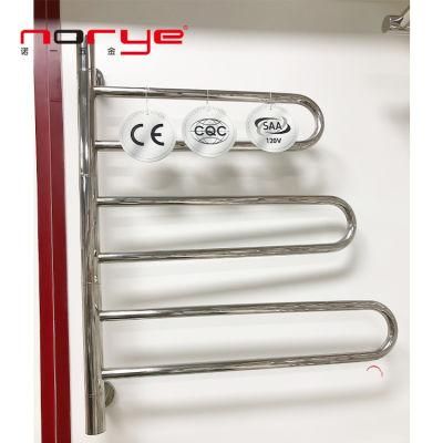 Electric Heated Towel Rack Towel Warmer Rotatable