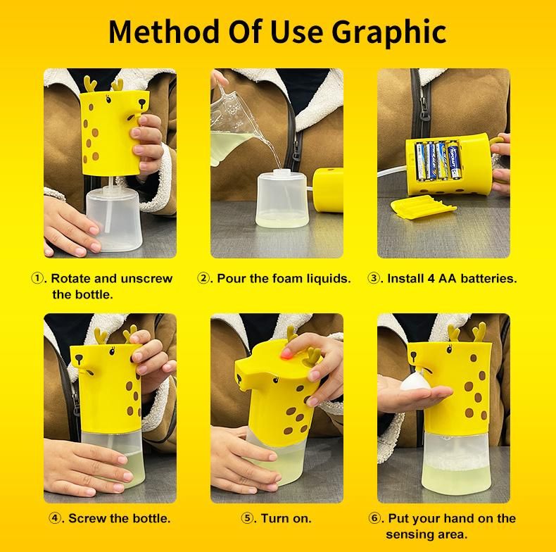 Desktop 350ml Touchless Sensor Automatic Soap Dispenser Sensor Hand Sanitizer Dispenser