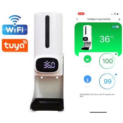 WiFi Style 2 in 1 K9 PRO Plus Intelligent Sensor Thermometer Hand Sanitizer Foaming Soap Dispenser
