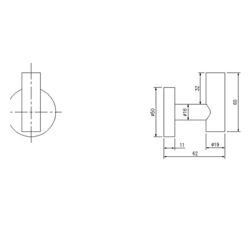 304 Stainless Steel Robe Hook for Bathroom Coat Hook