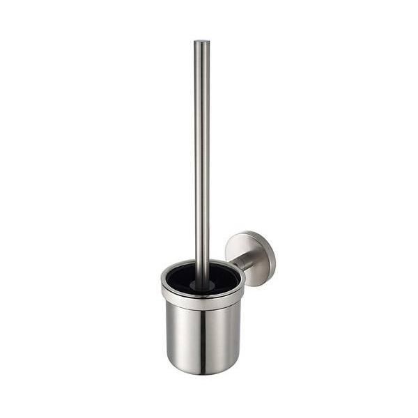 Ortonbath Stainless Steel Zinc Alloy Pilished Bathroom Toilet Hardware Plastic Cheap Floor Mount High End Wall Hung Toilet Brush Holder