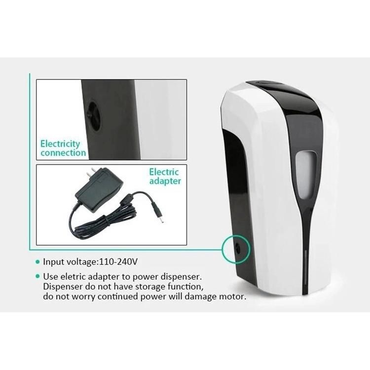 Wall Mounted 1000ml Large Capacity Touchless Hand Sanitizer Dispenser for Gel/Spray/Foam