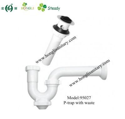 95027 Plastic Drain Waste Trap with Lifting and Overflow Function