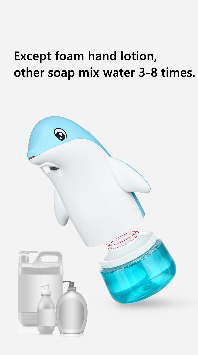 2021creative Design Adorable Cute Penguin 300ml Infrared Automatic Portable Foam Soap Dispenser for Bathroom Kitchen Touchless Sensor Dispenser