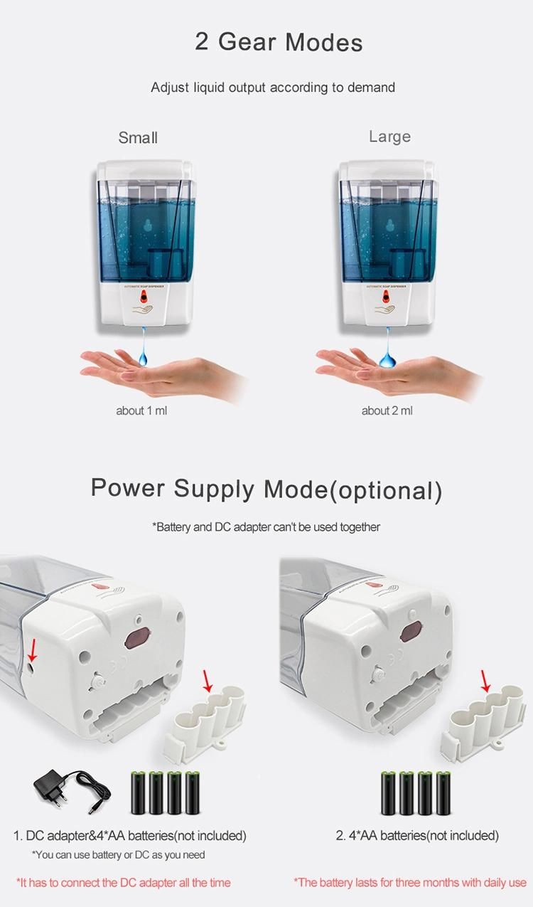 Saige 1000ml Automatic Wall Mounting Auto Alcohol Liquid Spray Soap Dispenser