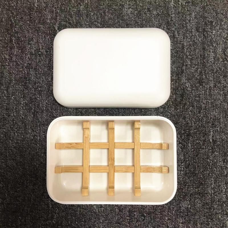 Bamboo Fiber & Corn Starch Soap Dish & Bamboo Holder