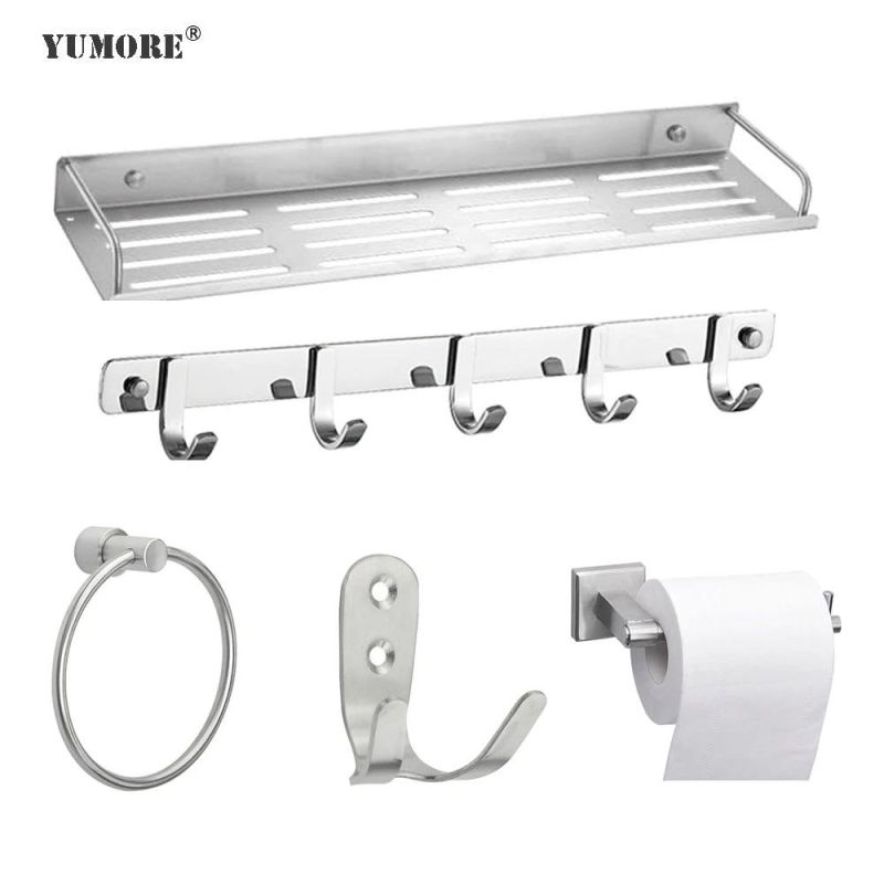 Wholesale SUS304 Stainless Steel Bathroom Accessory Fittings Hardware Bathroom Set