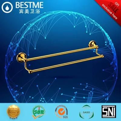 Sanitary Ware Bathroom Accessories Golden Color Towel Holder Bg-C15002g