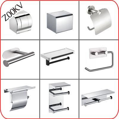 304 Stainless Steel Wholesale Toilet Tissue Roll Paper Box Holder in Bathroom Accessories