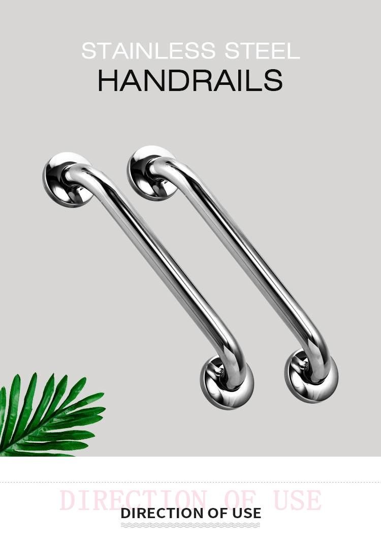 Grab Bar Stainless Steel Bathroom Disable People Elderly Bathtub Handrail Safety Handle Bars