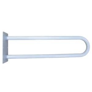 Bathroom Fixed U-Shaped Safety Grab Bar for Toilet, White Paint