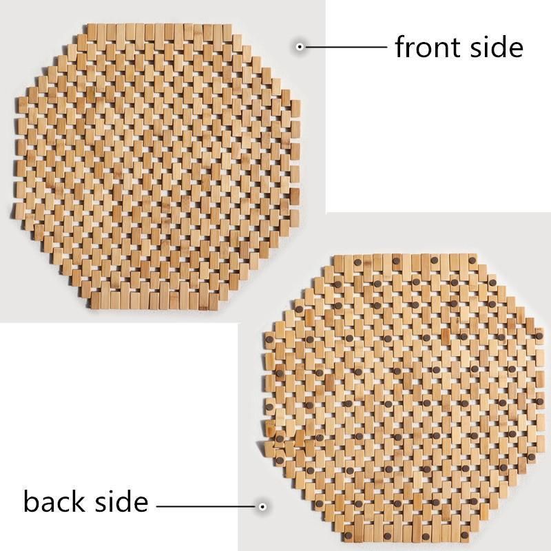 High Quality Natural Synthetic Wood Bathroom Bamboo Floor Mat