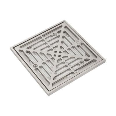 Zinc Alloy Nickel Brushed Shower Drain