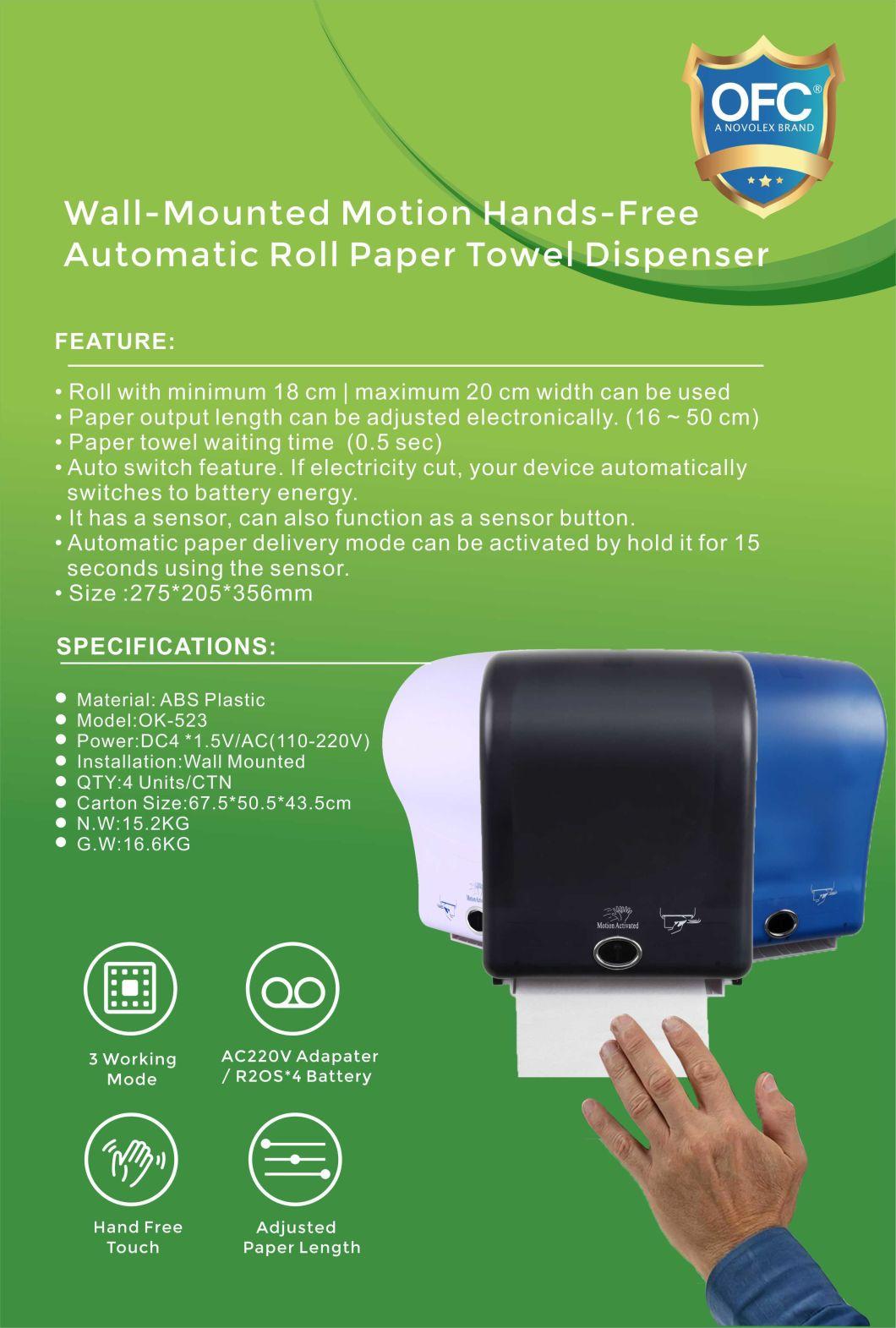 Plastic Toilet Tissue Dispenser Automatic Paper Towel Dispenser